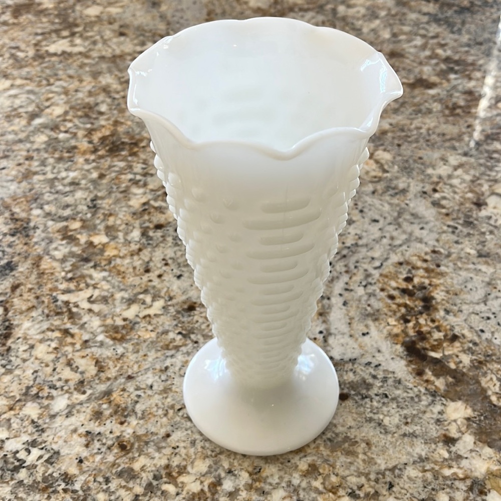 Antique Milk Glass vase